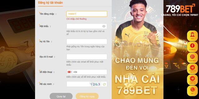 Đăng Ký Tài Khoản Tại 789BET