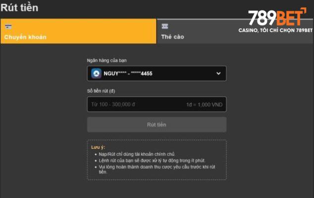 Rút Tiền 789BET